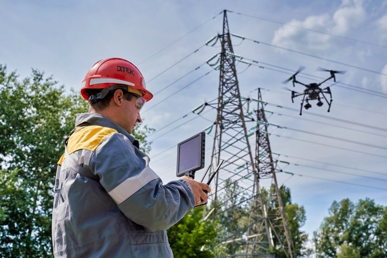 DTEK Dnipro Grids have examined almost 400 km of lines using drones since the beginning of the year