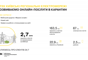 DTEK Kyiv Region Grids recommends customers to use remote services during the New Year holidays