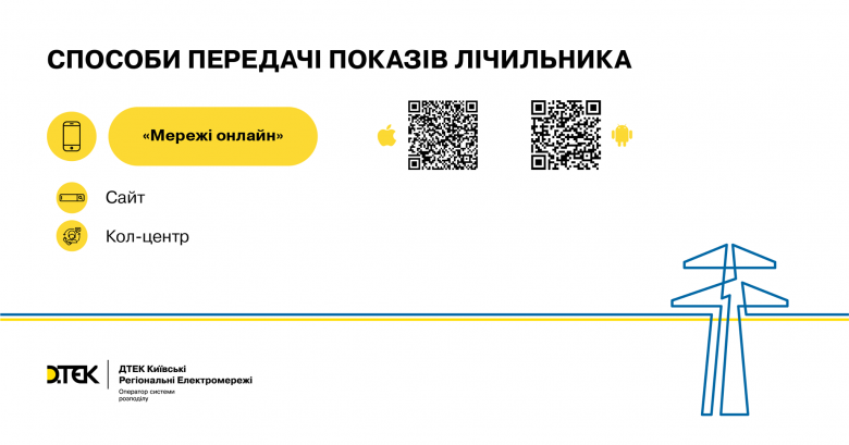 DTEK Kyiv Regional Grids reminds their customers of the need to submit meter readings