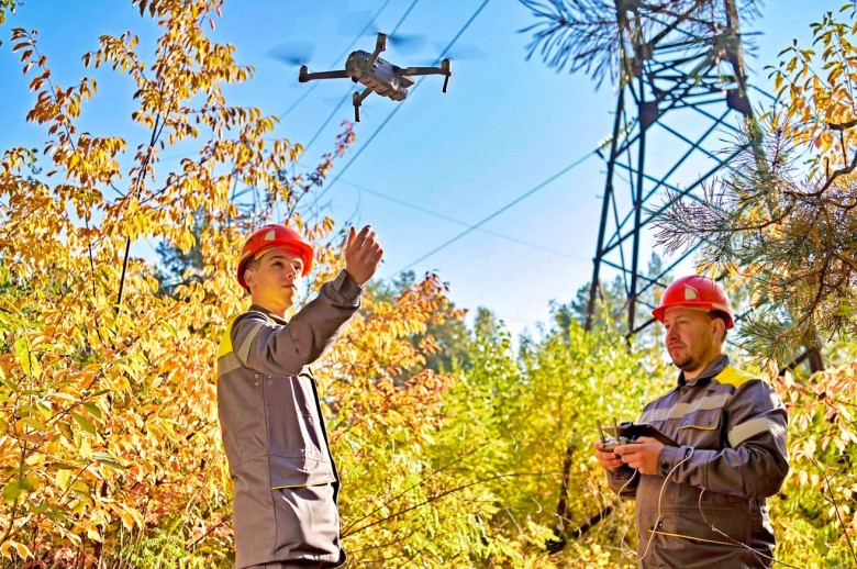 DTEK Kyiv Regional Grids inspects power lines with drones