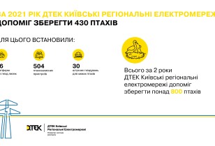 Contributing to the sustainable development: DTEK has installed 590 bird protection structures in the Kyiv region