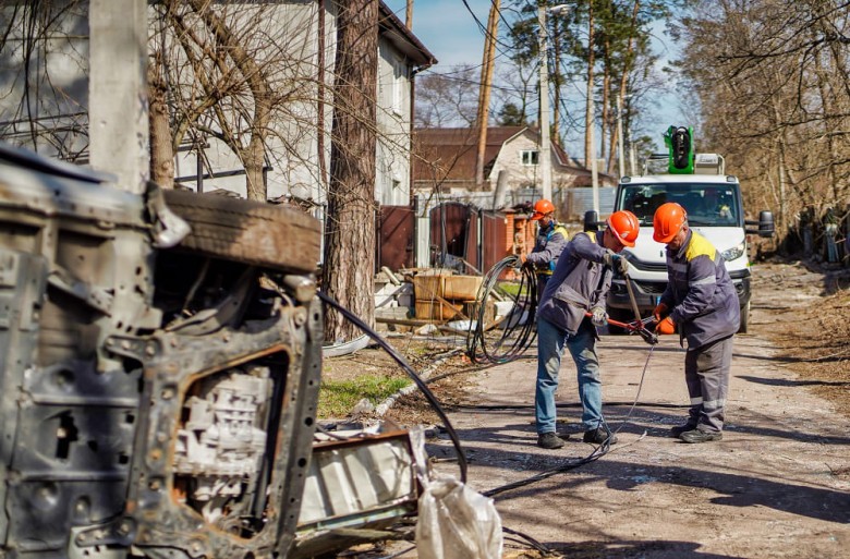 Energy workers from Odessa helped restore electricity to the Kyiv region