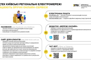 Fast, convenient and safe – online services for customers of the DTEK Kyiv Regional Grids