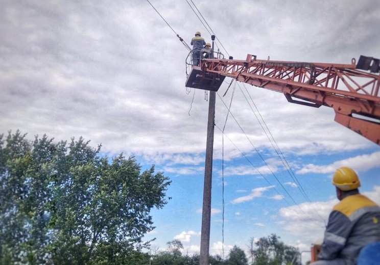 DTEK restored electricity to all settlements of the Nikopol district after yesterday shelling