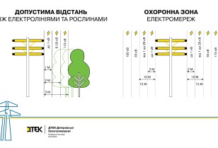 Since the beginning of the year, DTEK protected more than 1,500 kilometers of overhead lines in the Dnipropetrovsk region from power outages