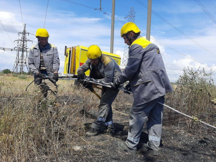 DTEK Odesa Grids energy workers helped restore electricity in the Kherson region