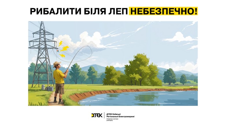 How to protect yourself from electrocution during leisure, - DTEK Kyiv Regional Grids