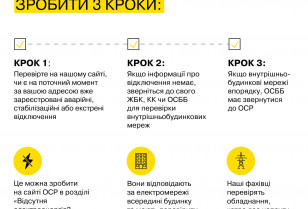 Що робити, якщо зникло світло: пояснюють у ДТЕК Дніпровські електромережі