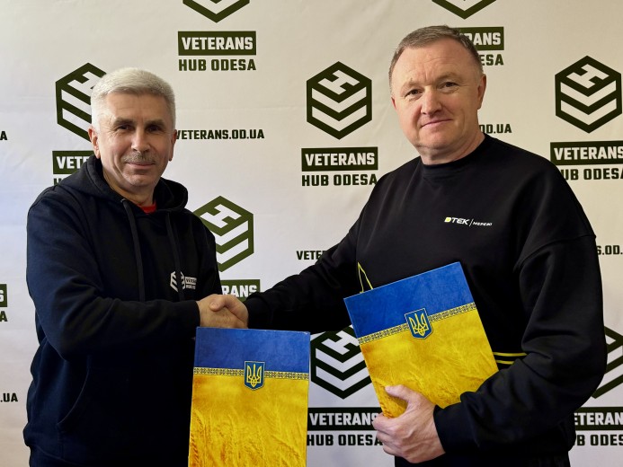 Підтримка ветеранів: ДТЕК Одеські електромережі розпочали співпрацю з Veterans HUB ODESA
