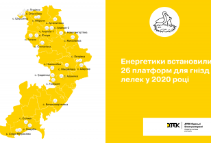 ДТЕК Одеські електромережі за 2020 рік встановив 26 платформ для гнізд лелек в області