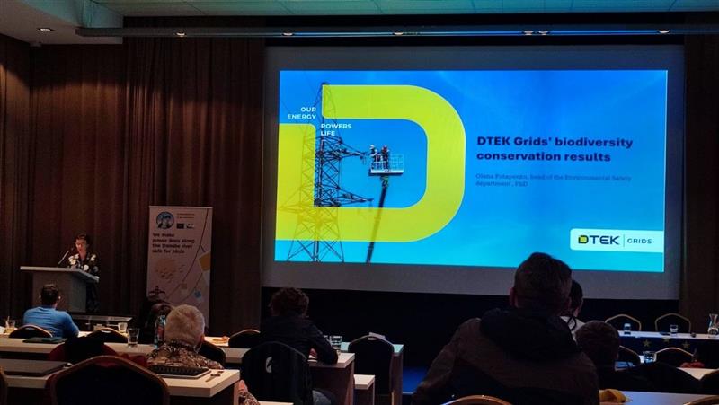 ДТЕК Мережі представив досвід захисту птахів на міжнародній конференції Free Sky for Birds 2026.  2